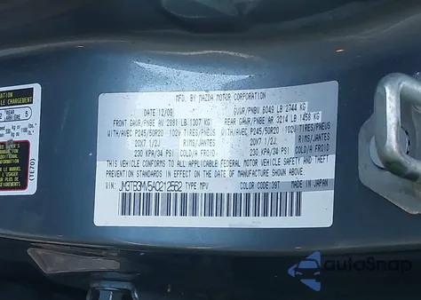 2010 Mazda Cx-9 Grand Touring z USA, uszkodzony, nr VIN JM3TB3MV5A0212562